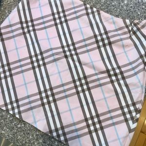 Burberry Pink Plaid Mini Skirt